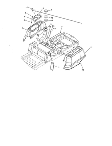 Styling And Fuel System Assembly Diagram and Parts List for 74373 290004013 AND UP Toro Lawn Mower