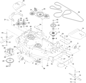 Part Location Diagram of 126-8766 Toro Idler V