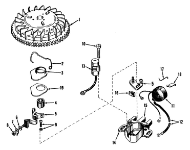Magneto No. 610772 Diagram and Parts List for 21172 2000001 - 2999999 Toro Lawn Mower