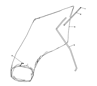 Giant Bagging Kit No. 29-9750 (Optional) Diagram and Parts List for 16325 3000001 - 3999999 Toro Lawn Mower