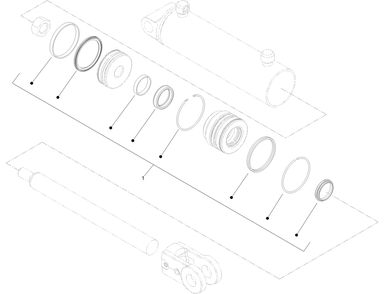 Hydraulic Cylinder Assembly No. 139-0778 Diagram and Parts List for 22324 407960000 - 409359999 Toro Lawn Tractor Accessories