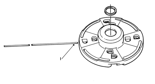 Fixed Line Head No. 46-2810 (Optional) Diagram and Parts List for 51644 5000001 - 5999999 Toro Trimmer