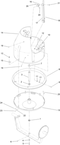 Part Location Diagram of ST47341 Toro Paddle