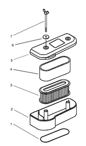 Air Filter Assembly Diagram and Parts List for 30261TE (240000001-240999999)(2004) Toro Lawn Mower