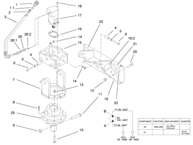 Auger Head Assembly Diagram and Parts List for 22801 990001 - 999999 Toro Auger