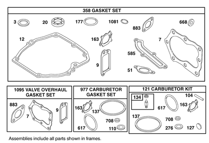 Engine Briggs & Stratton Model 12h802-1767-E1 Diagram and Parts List for 20030 9900001 - 9999999 Toro Lawn Mower