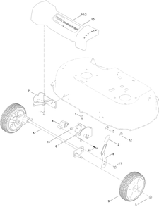 Part Location Diagram of 121-2392 Toro Decal-Cover, Front