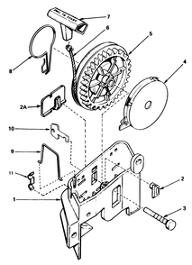 Rewind Starter No. 590531 Diagram and Parts List for 20810C 5000001 - 5999999 Toro Lawn Mower