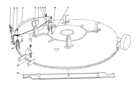Mulcher Kit Model 59155 Diagram and Parts List for 57300 2000001 - 2999999 Toro Lawn Tractor