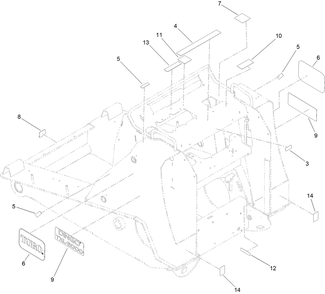 Frame Assembly No. 138-4723 Diagram and Parts List for 22530 414400000 - 999999999 Toro Lawn Tractor Accessories