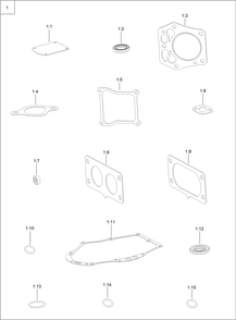 Gasket And Seal Kit Diagram and Parts List for 74454 400000000-999999999 Toro Lawn Tractor