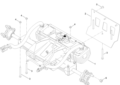 Traction Drive Assembly Diagram and Parts List for 75851 416400000 - 417399999 Toro Lawn Tractor