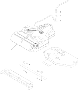 Fuel Tank Assembly 1 Diagram and Parts List for 74959 403010622-999999999 Toro Lawn Mower