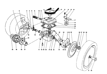 Gear Case Assembly Diagram and Parts List for 16212 5000001 - 5999999 Toro Lawn Mower