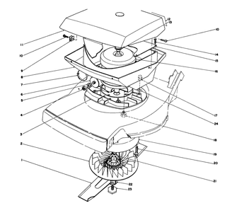 Part Location Diagram of 46-0750 Toro Motor (Incl. Ref. #4-7)