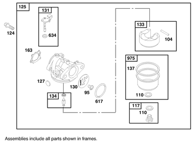 Engine Briggs & Stratton Model 12f802-1750-E1 Diagram and Parts List for 20776 8900001 - 8999999 Toro Lawn Mower