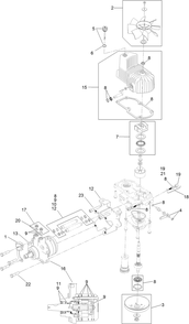 Lh Hydro Assembly Diagram and Parts List for 74902TE (314000001-314999999)(2014) Toro Lawn Mower