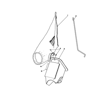 Bagging Kit No. 36-8380 (Optional) Diagram and Parts List for 16165 1000001 - 1999999 Toro Lawn Mower