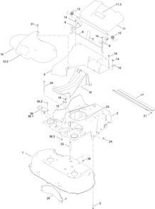 Part Location Diagram of 121-2391 Toro Decal-Cover, Belt