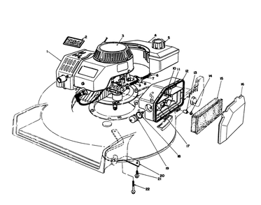 Engine Assembly Diagram and Parts List for 20106 2000001 - 2999999 Toro Lawn Mower