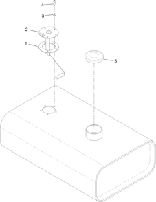 Fuel Tank Assembly No. Auh673305 Diagram and Parts List for 25530T 323000000 - 999999999 Toro Lawn Tractor Accessories