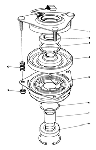 Clutch Assembly No. 44-0770 Diagram and Parts List for 57356 2000001 - 2999999 Toro Lawn Tractor