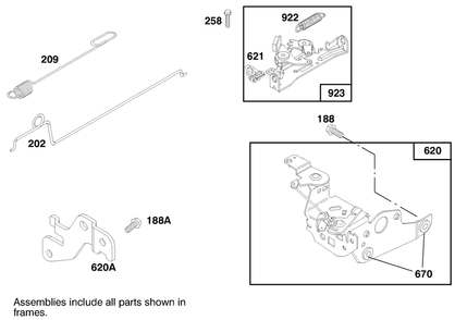 Engine Briggs & Stratton Model 12h802-0658-01 Diagram and Parts List for 20448 7900001 - 7999999 Toro Lawn Mower