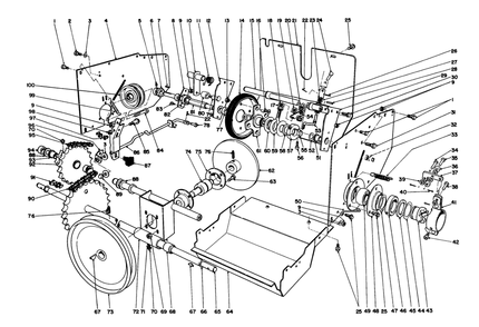 Traction Assembly Diagram and Parts List for 38095 7000001 - 7999999 Toro Snow Blower