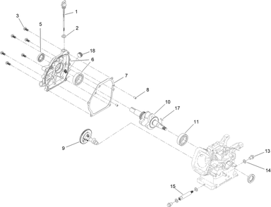 Crankcase Assembly Diagram and Parts List for 36002 416000000 - 999999999 Toro Snow Blower