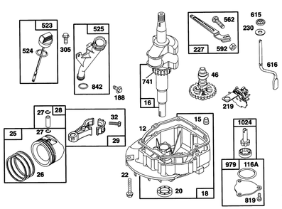Engine Gts 150 (Model No. 20466 Only)(Model No. 97777-0311-A1) Diagram and Parts List for 20465 5900001 - 5999999 Toro Lawn Mower