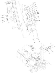 Rear Switch Panel  And Work Lights Assembly Diagram and Parts List for 23803 400000000 - 999999999 Toro Lawn Tractor Accessories