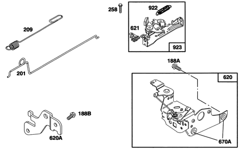 Engine Briggs & Stratton Model 12a802-0611-01 Diagram and Parts List for 20904BC 5900001 - 5999999 Toro Lawn Mower