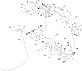 Control Assembly Diagram and Parts List for 74589 (313000001-313001000)(2013) Toro Lawn Mower