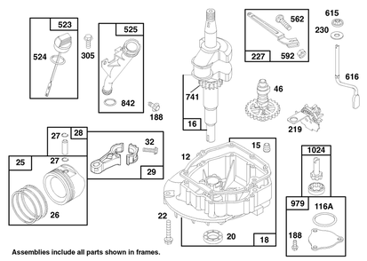 Engine Gts 150 Diagram and Parts List for 20464 7900001 - 7999999 Toro Lawn Mower