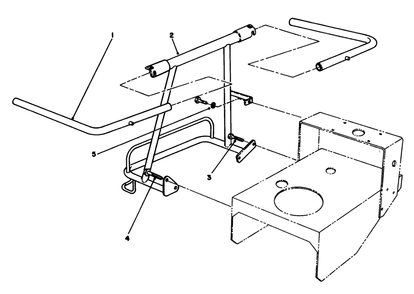 Frame Assembly Diagram and Parts List for 30124 3000001 - 3999999 Toro Lawn Tractor Accessories