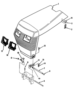 Sheet Metal And Covers Diagram and Parts List for 41-20OE03 2000001 - 2999999 Toro Lawn Tractor