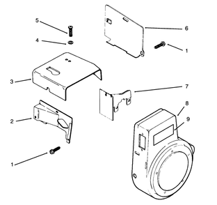 Baffles And Shrouds Diagram and Parts List for 73401 4900001 - 4999999 Toro Lawn Tractor