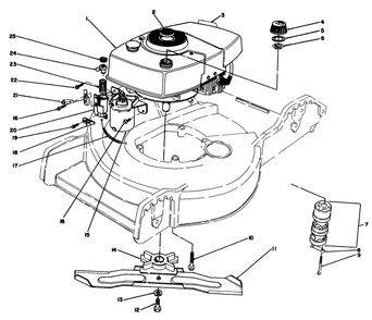 Engine Assembly Diagram and Parts List for 20574 9000001 - 9999999 Toro Lawn Mower