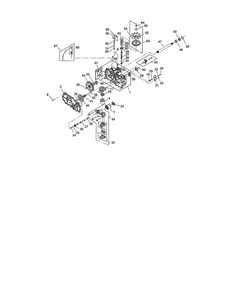 Lh Hydro Assembly Diagram and Parts List for 74370 280000001-290999999 Toro Lawn Mower