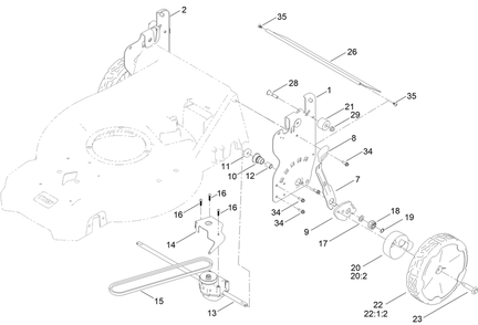 Part Location Diagram of 145-5652-05 Toro PLATE-HOC, RH (NON-SS)