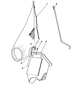 Bagging Kit No. 47-6510 (Optional) Diagram and Parts List for 16771 3000001 - 3999999 Toro Lawn Mower