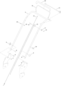 Part Location Diagram of 140-3879 Toro Cover-Bail
