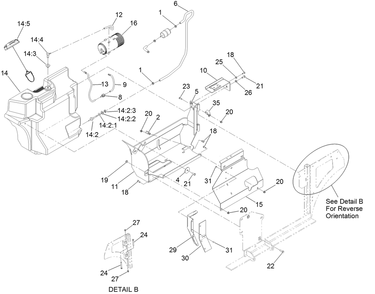 Fuel Assembly Diagram and Parts List for 74313 (316000001-316999999)(2016) Toro Lawn Tractor