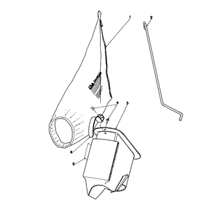 Bagging Kit No. 47-6510 (Optional) Diagram and Parts List for 16585 9000001 - 9999999 Toro Lawn Mower