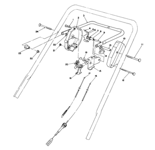 Traction Control Assembly Diagram and Parts List for 20667 0000001 - 0999999 Toro Lawn Mower