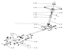 5.000 Front Axle And Steering Diagram and Parts List for 2-4300 1974 Toro Lawn Tractor