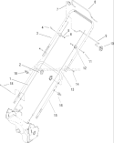 Part Location Diagram of 104-8680-05 Toro Handle-upper