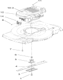Engine and Blade Assembly Diagram and Parts List for 20008 240000001-240999999 - 2004 Toro Lawn Mower