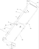 HP-2 Bail Handle Assembly Diagram and Parts List for 20008 240000001-240999999 - 2004 Toro Lawn Mower