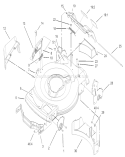 Deck, Side Chute and Rear Door Assembly Diagram and Parts List for 20008 230000001-230999999 - 2003 Toro Lawn Mower